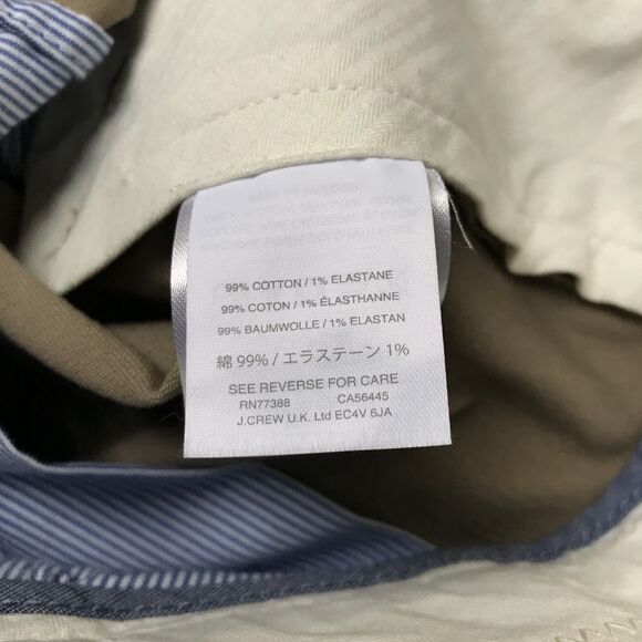 J Crew Ludlow Tan Neutral Slim Fit Stretch Cotton Mens Chinos Pants NWT 31x30 - Picture 7 of 7